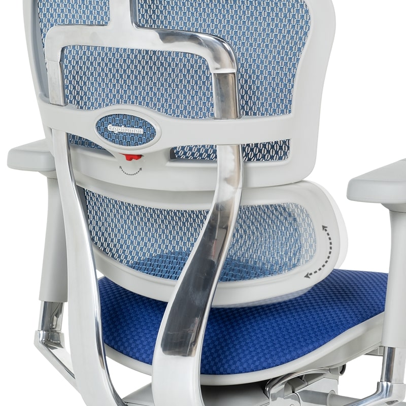 Ергономичен офис стол Ergohuman Elite 2 син-сив